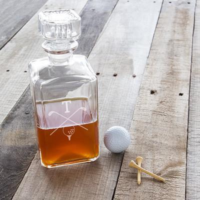 personalized golf decanter