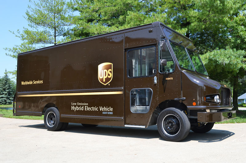 UPS truck out for delivery