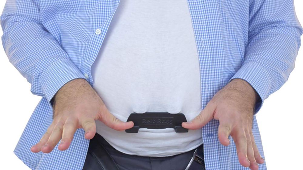 Belt Boss. Keeps your shirt tucked, and pants up.